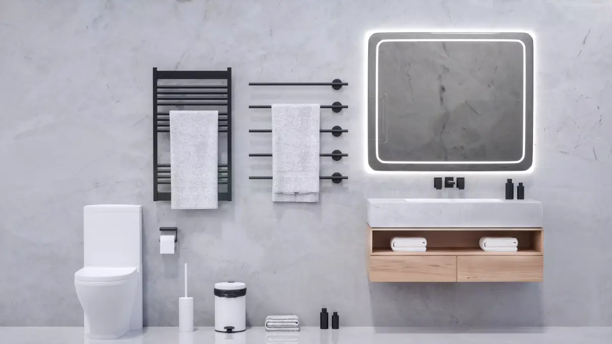 Modern bathroom set Free 3D model