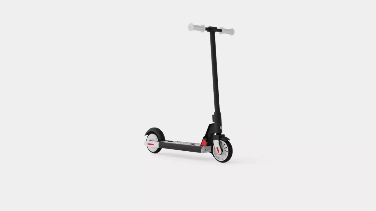 Gotrax Lithium Black Kids Electric Scooter Low-poly 3D model
