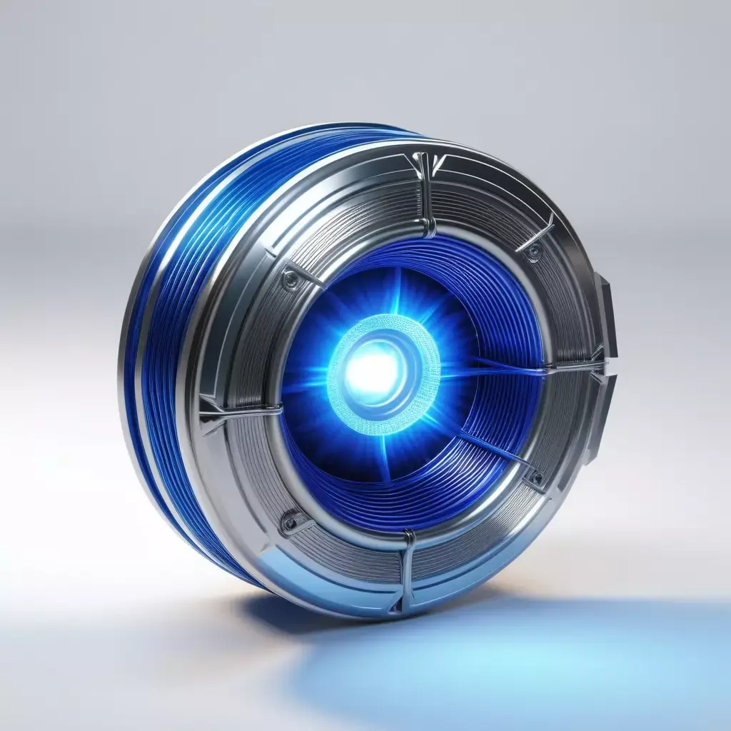 Glowing Blue Energy Core 3D model