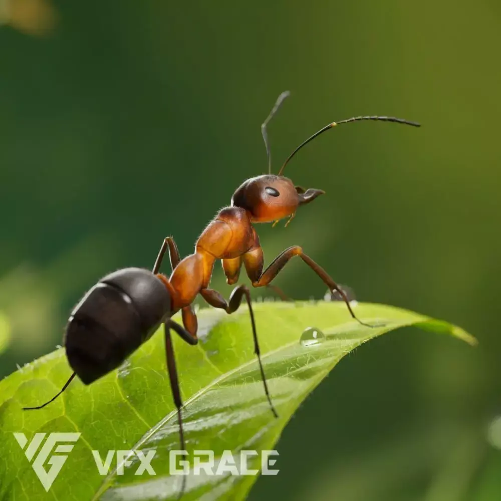Carpenter Ant Animation VFX Grace 3D model