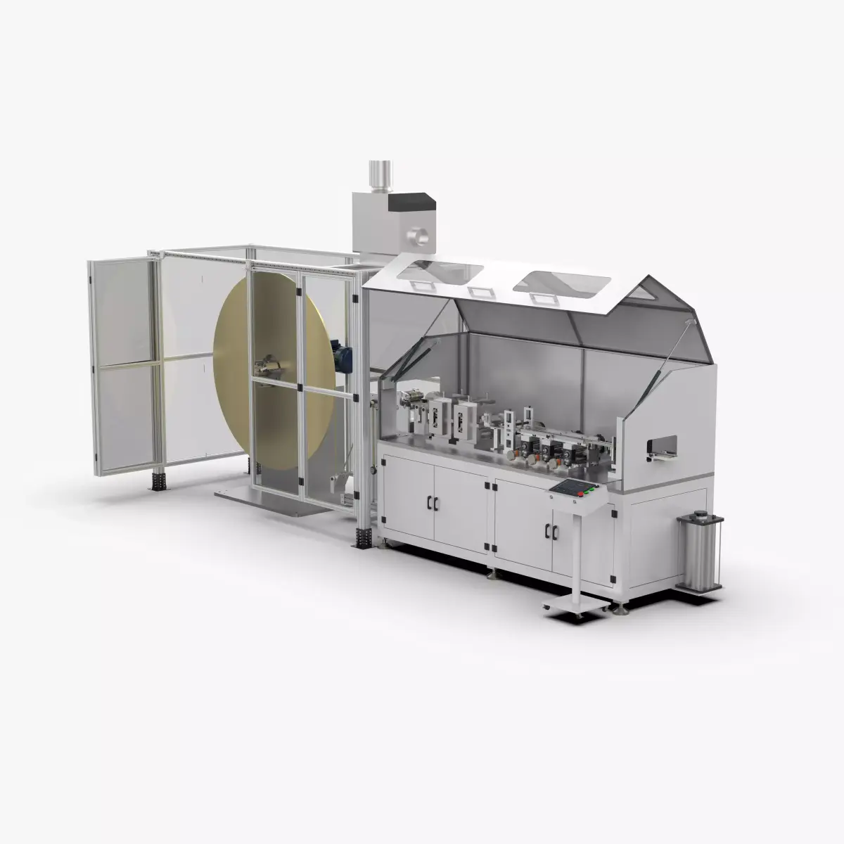 Automatic Aluminum Fin Forming Machine 3D model