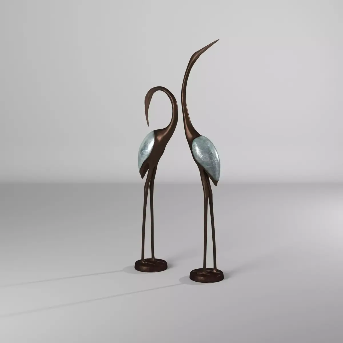 Sansbury Bird Figurine Set Animal 3D model