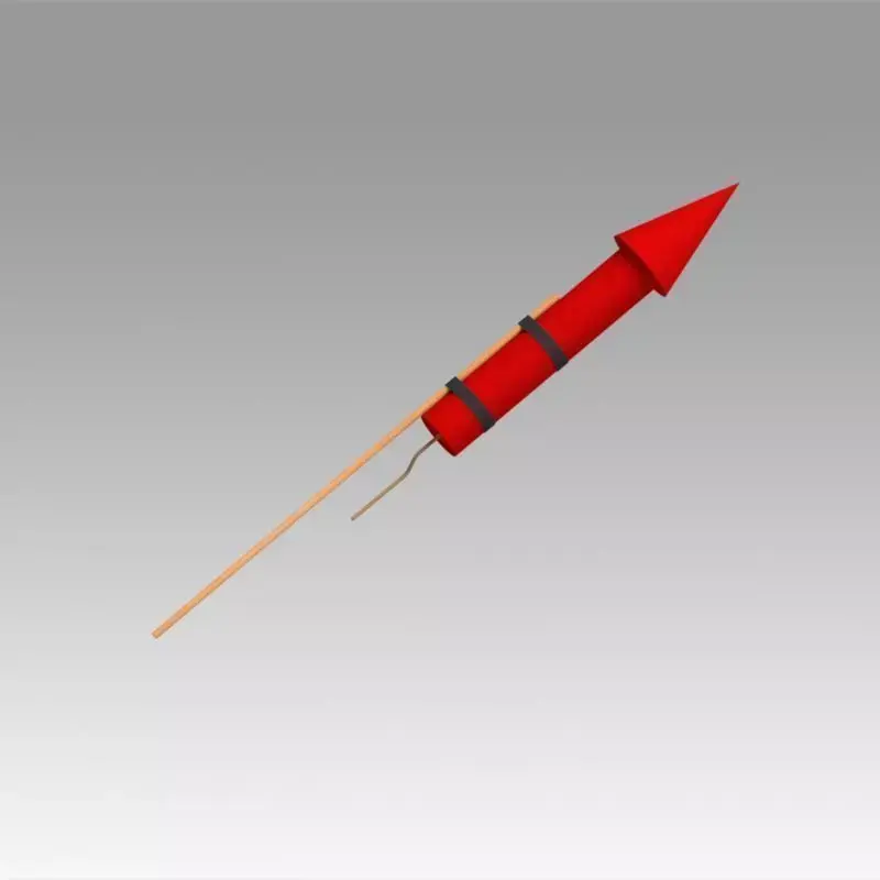 Firework Rocket 3D model purchase
