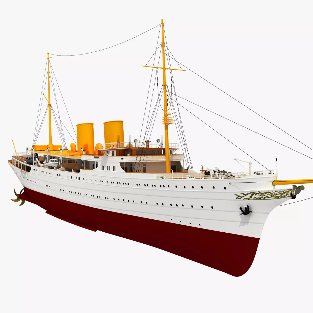 TCG SAVARONA  YACHT 3D model