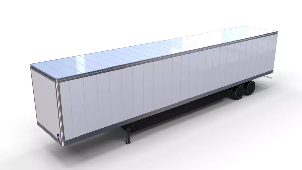 Box Semi Trailer 3D model