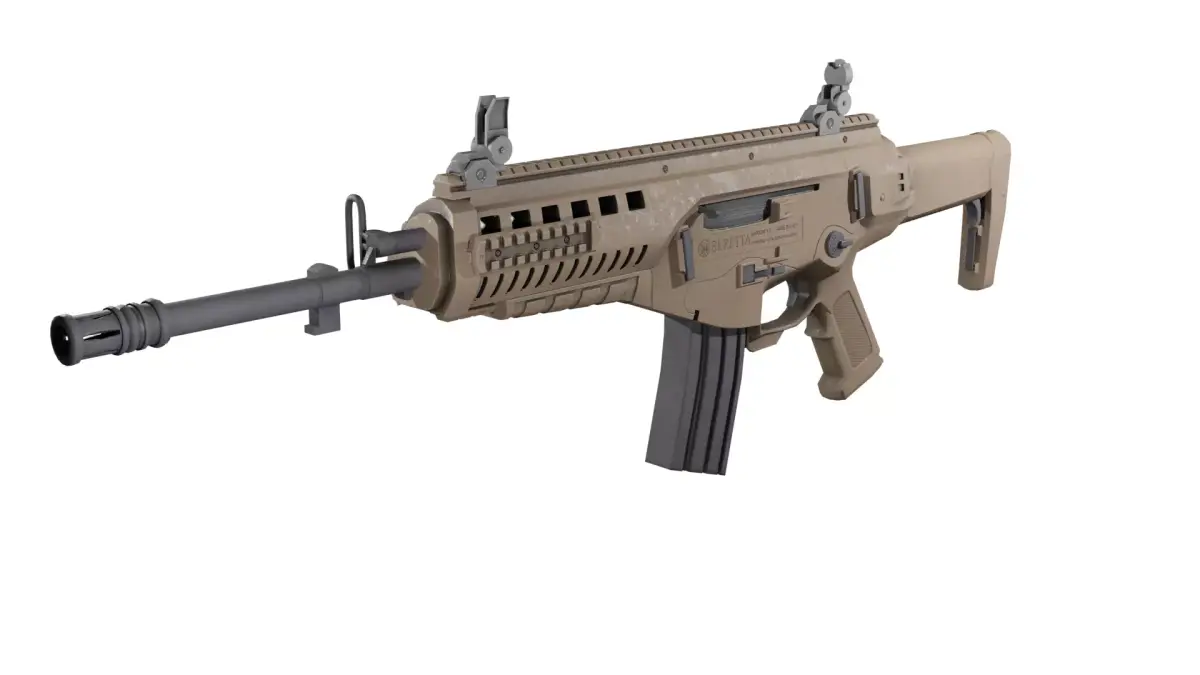 Beretta ARX-160 assault rifle Low-poly 3D model