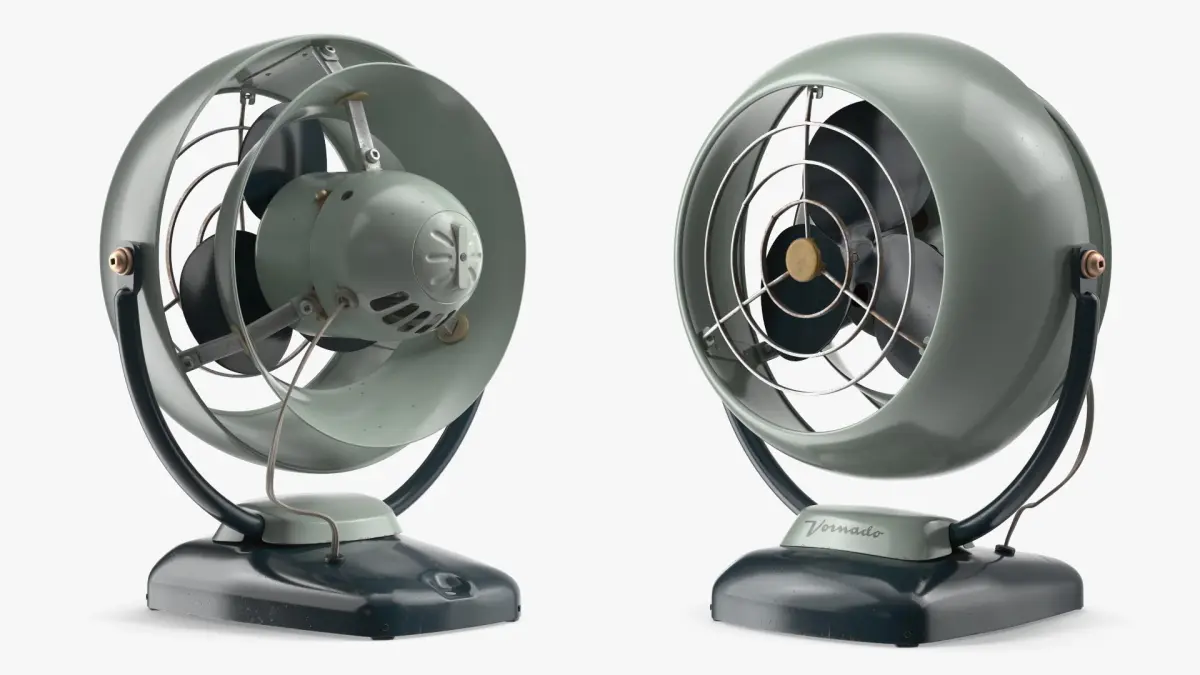 Vornado Desk Fan Retro Style 1950s Mint Green 3D model