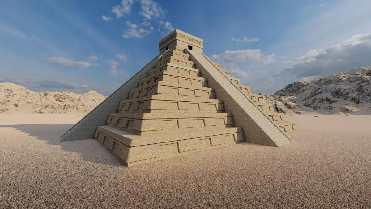 Zigurat ancient pyramid-Ziggurat Temple 3D model shop