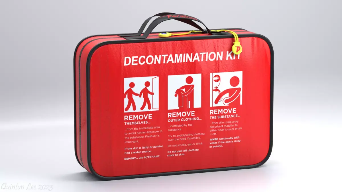 SP Parabag Decontamination Kit Low-poly 3D model