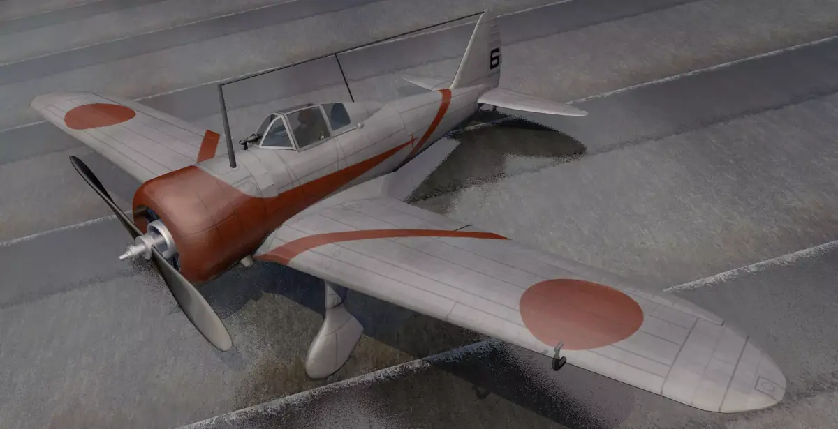 Nakajima Ki-27 Nate 3D model
