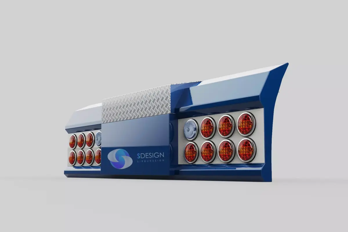 Truck backbumper 3D model