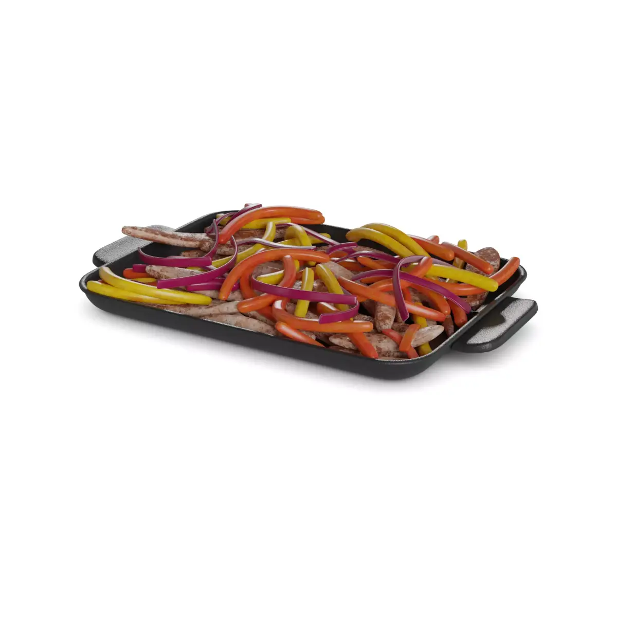 Pasties dumplings and pizzas Chicken Fajitas 3D model