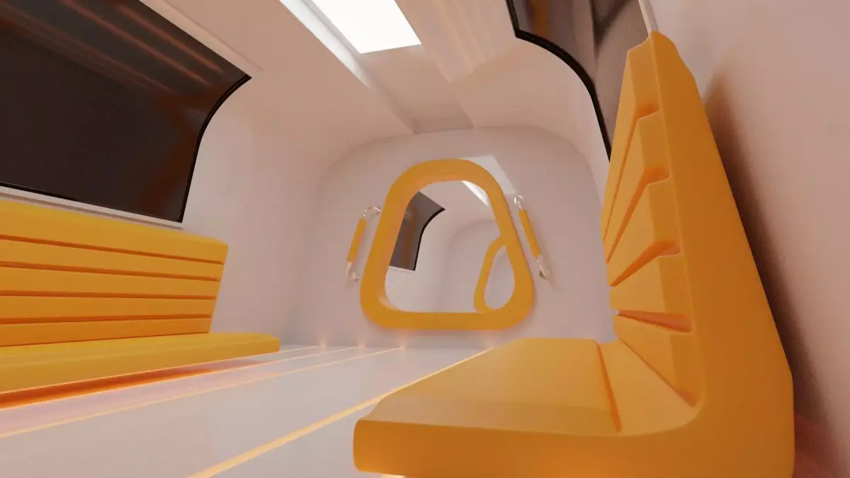 Futuristic Train 3D model