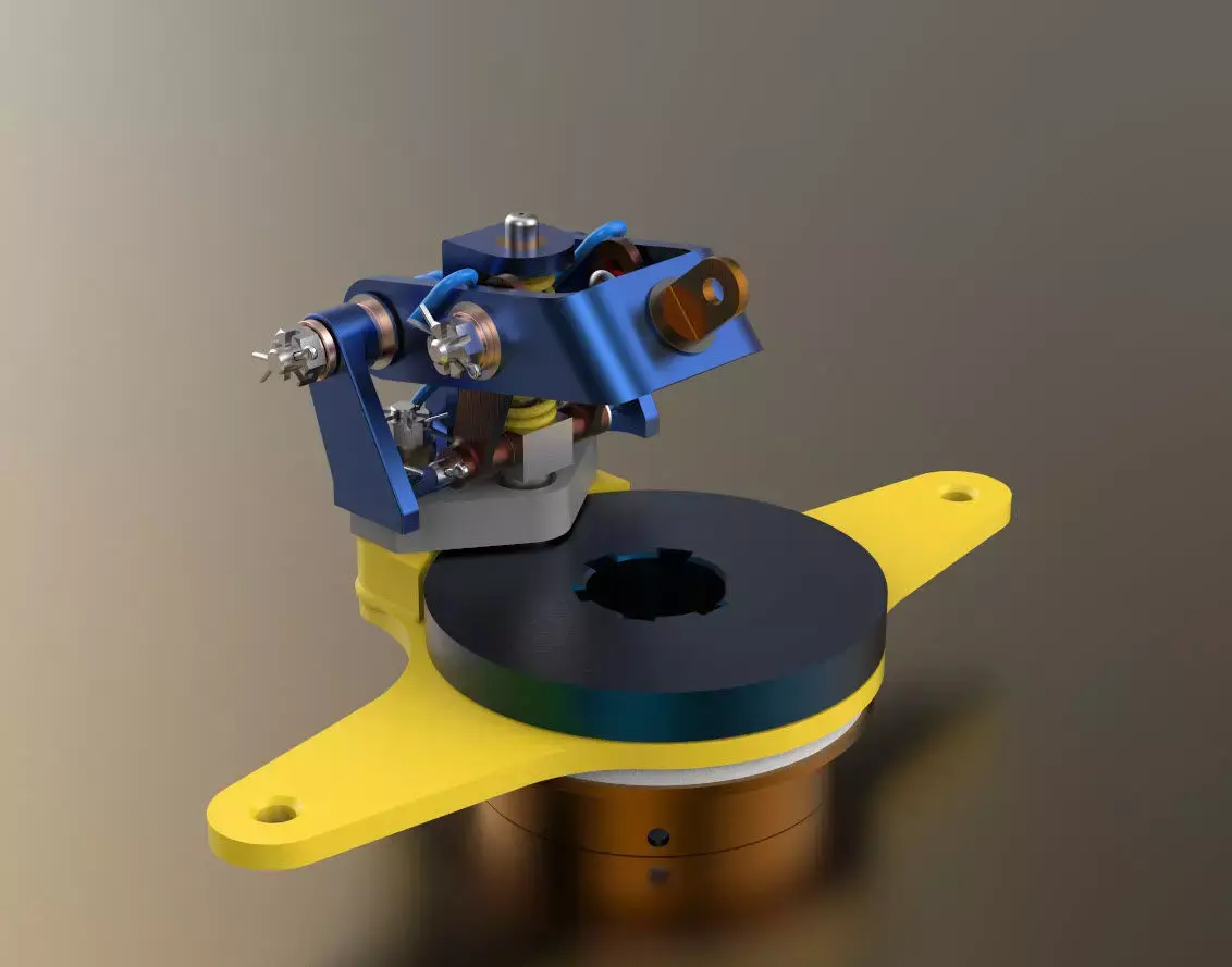 P-51D Mustang Tail Wheel De-clutching Assembly 3D print model