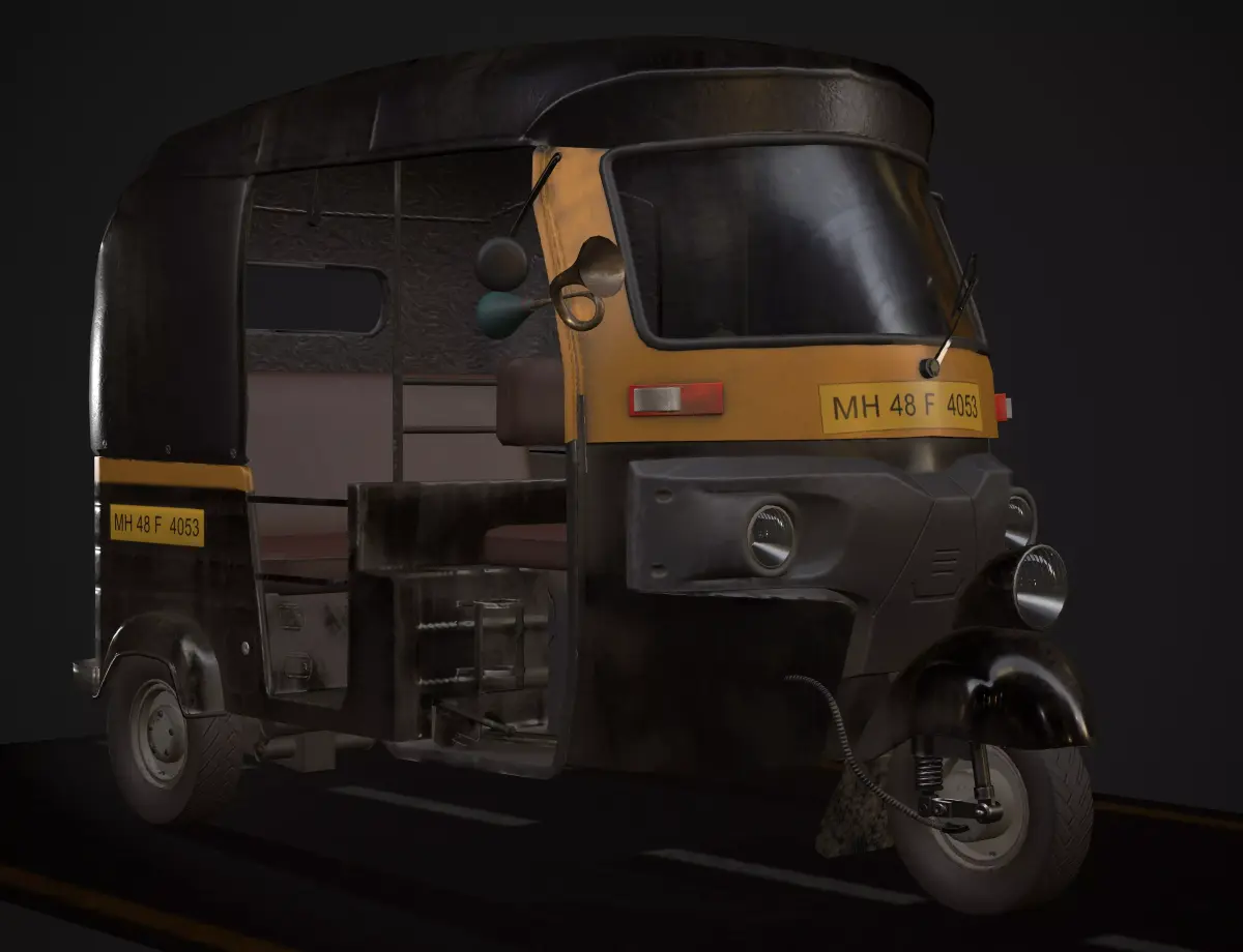 indian Tuk Tuk 3D model