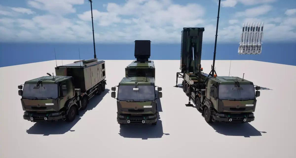 SAMP T Defence System 3D model