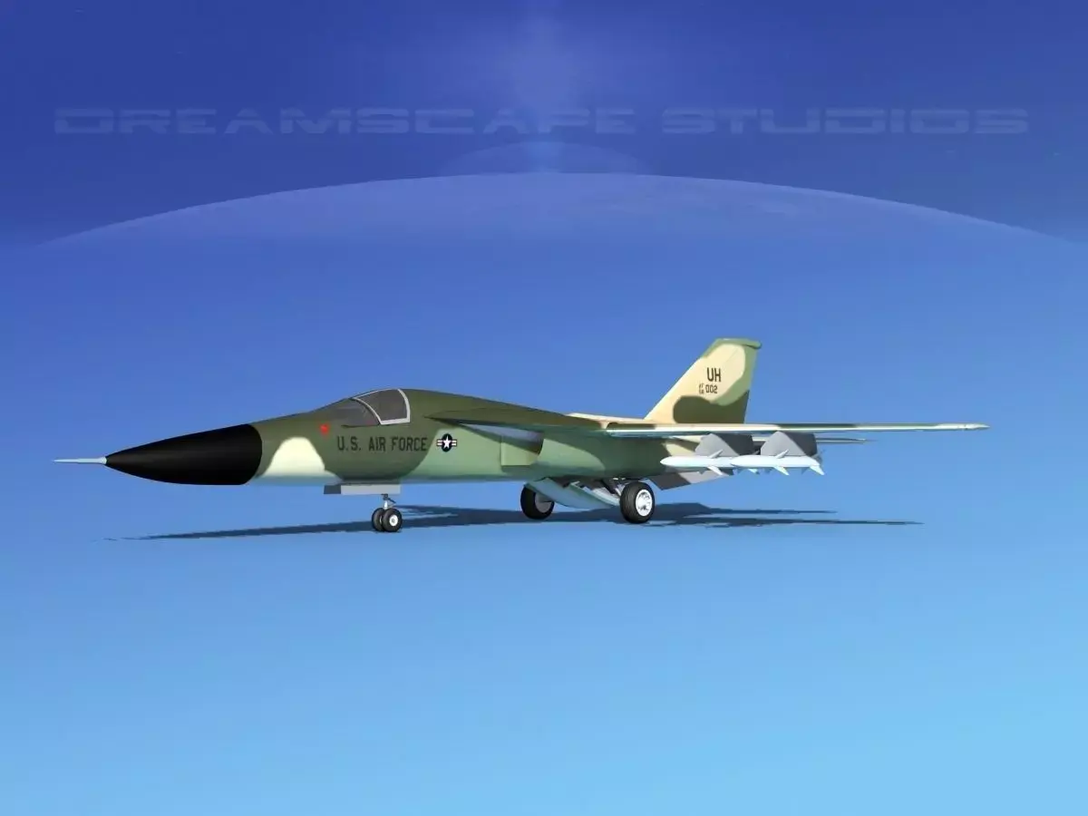 General Dynamics F-111 Aardvark V02 3D model