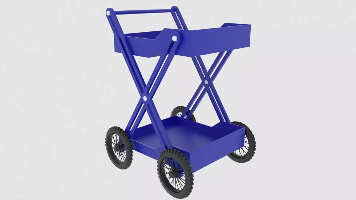 Folding Cart 3D model