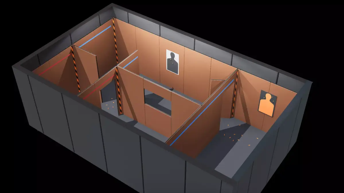 Poligonal Weapon Rack Low-poly 3D model purchase