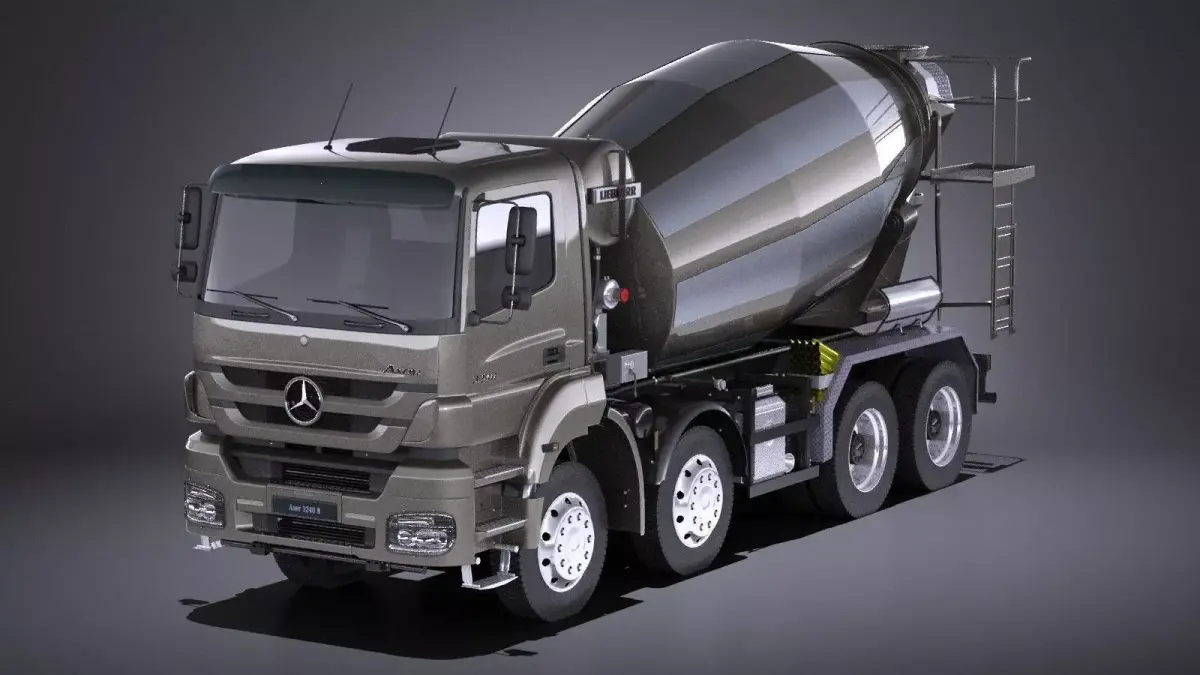 Mercedes-Benz Axor 3240B Cement Mixer 2017 VRAY 3D model