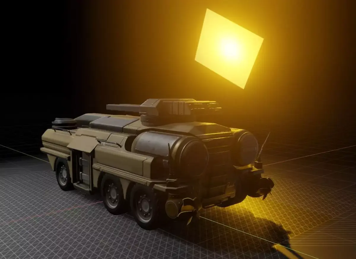 Amphibious Tank in Blender28 Free low-poly 3D model