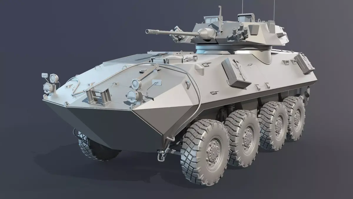 LAV-25 High-Poly armored vehicle 3D model