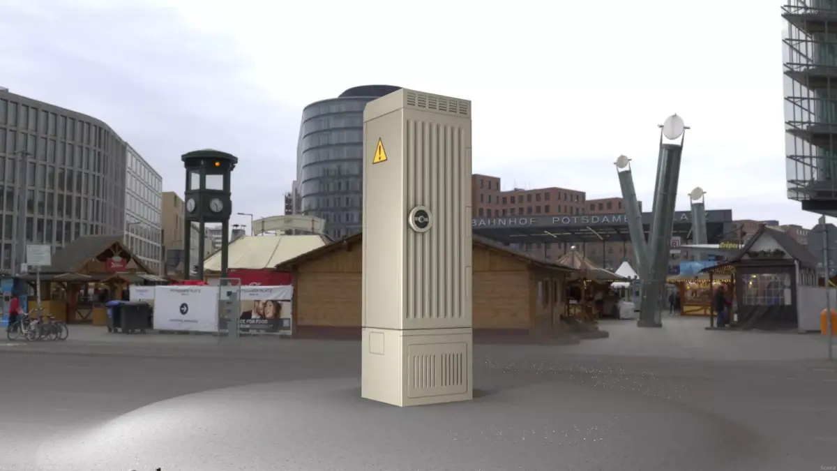 Electrical Distribution Cabinet 167 Low-poly 3D model