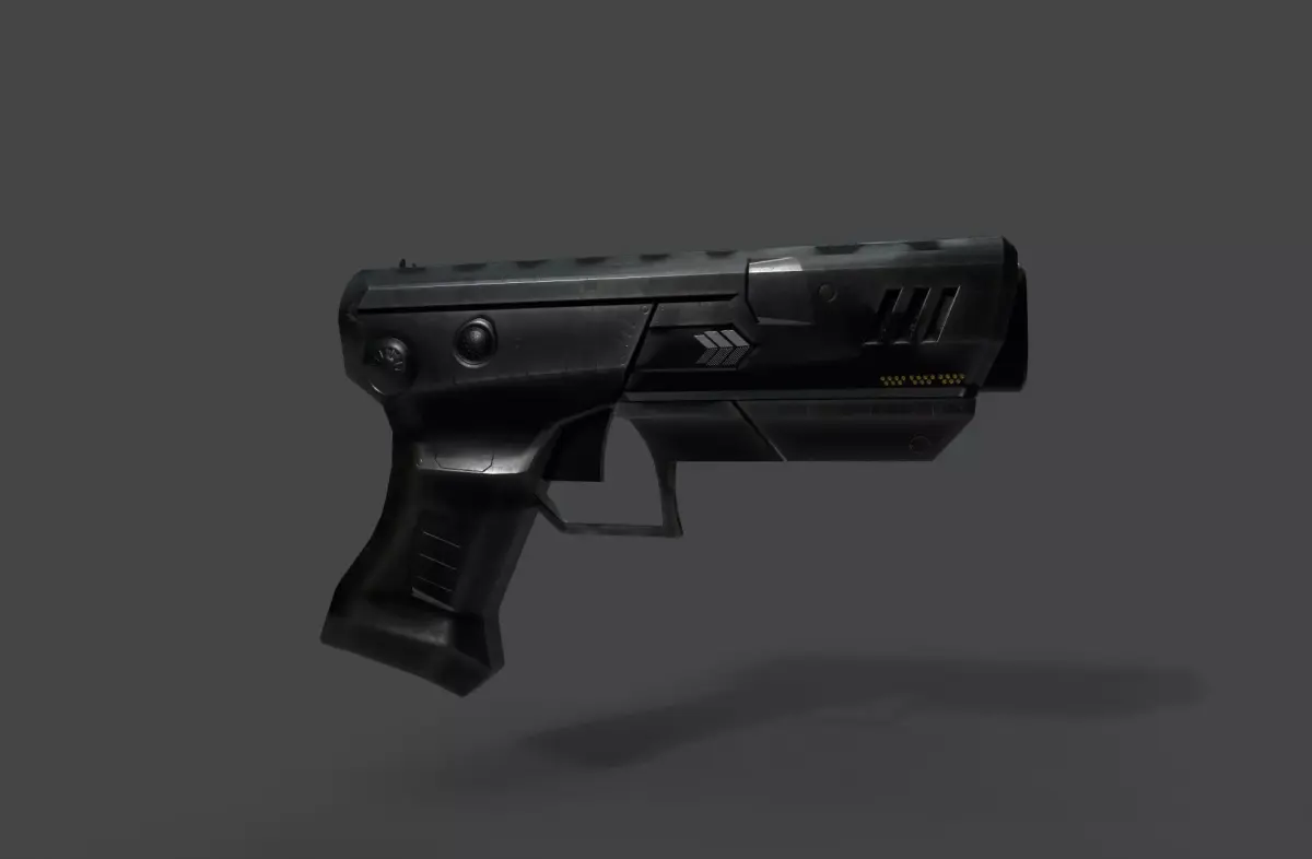 Free Futuristic Pistol Free low-poly 3D model