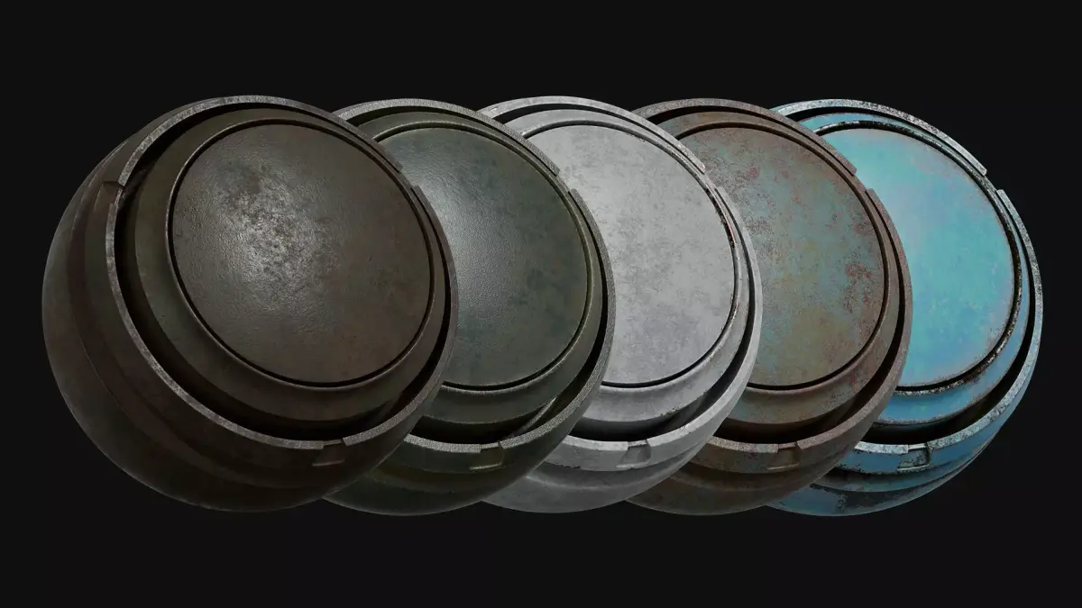 Painted Metal Substance Smart Materials - Vol 4 Texture