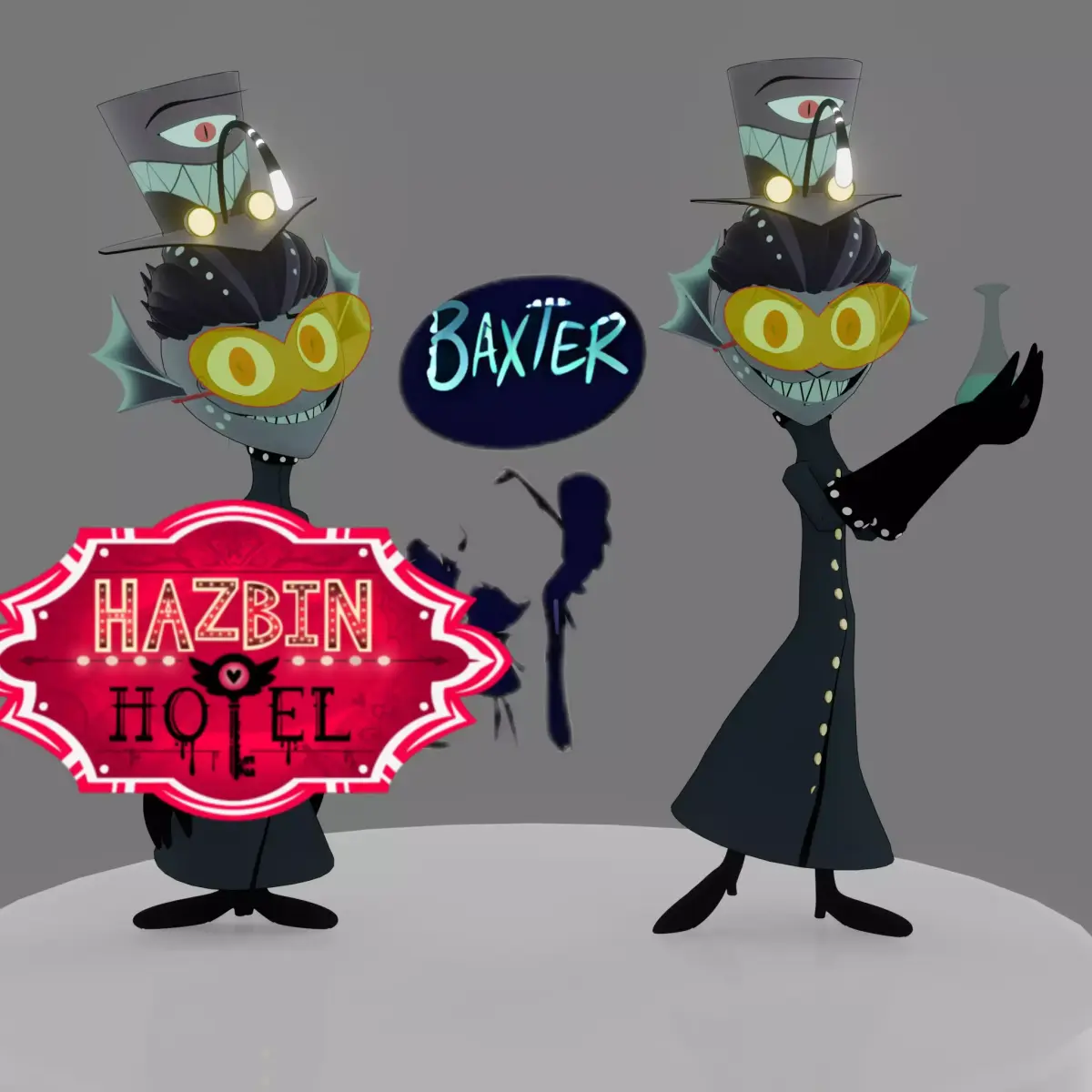 Baxter Hazbin Hotel Low-poly 3D model