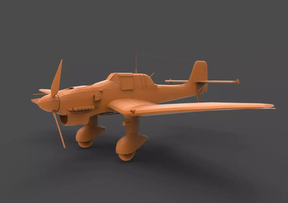 Junkers Ju 87 3D print model