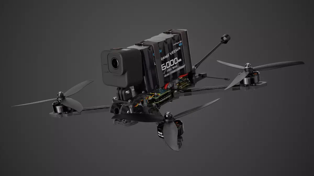 FPV drone 5 inches 3D model