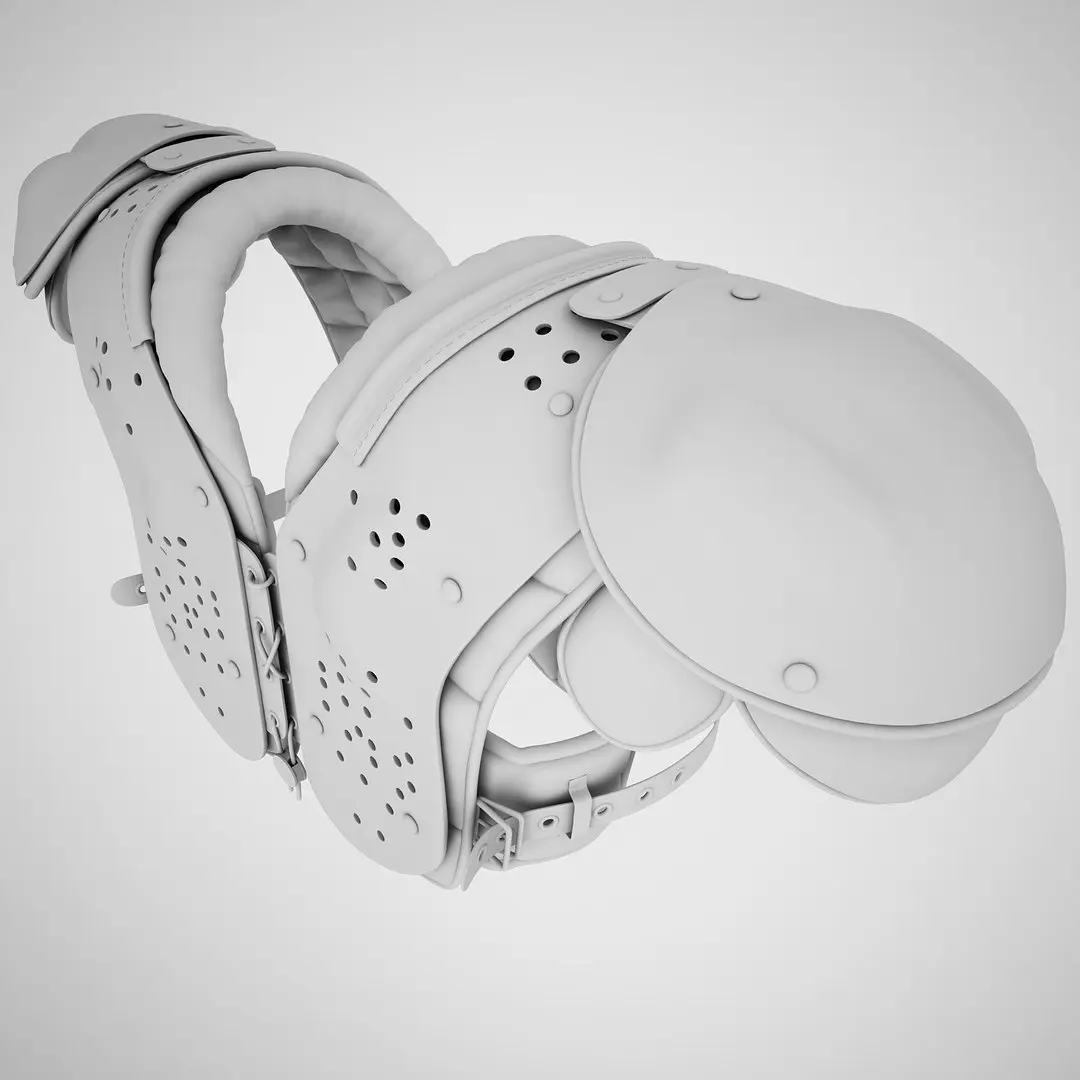 Football Shoulder Pad 01 3D model