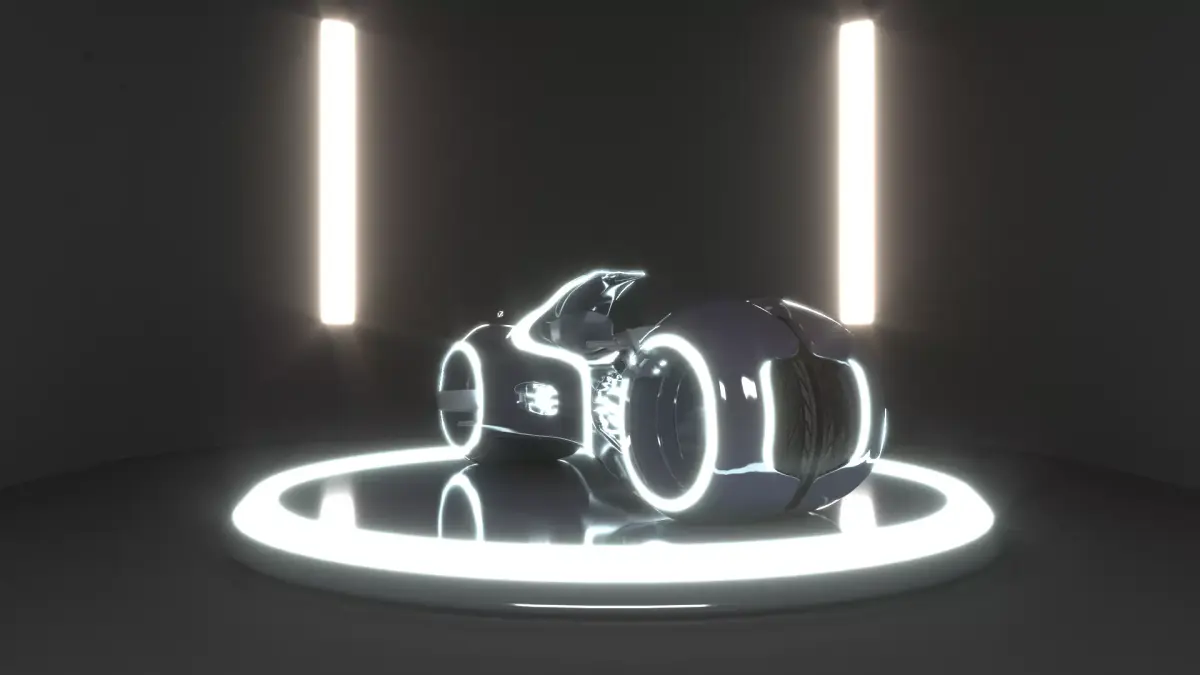 tron motorcycle 3D model