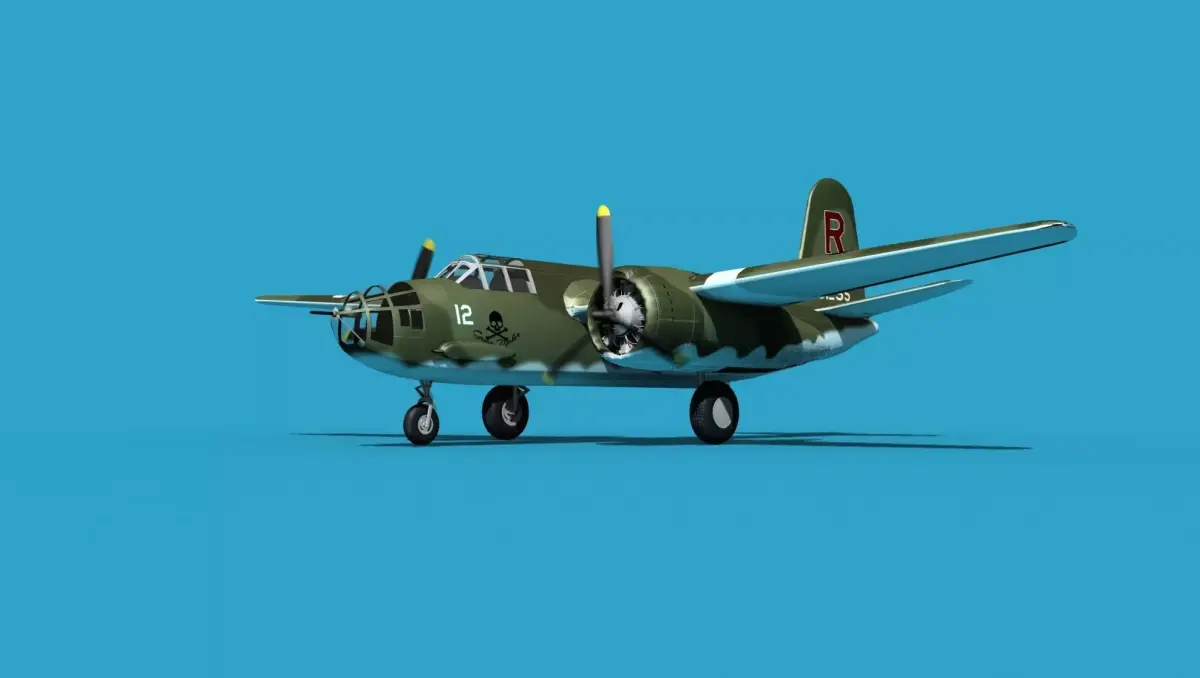 Douglas A-20E Havoc V04 3D model