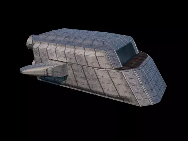 Space Cruiser Free low-poly 3D model