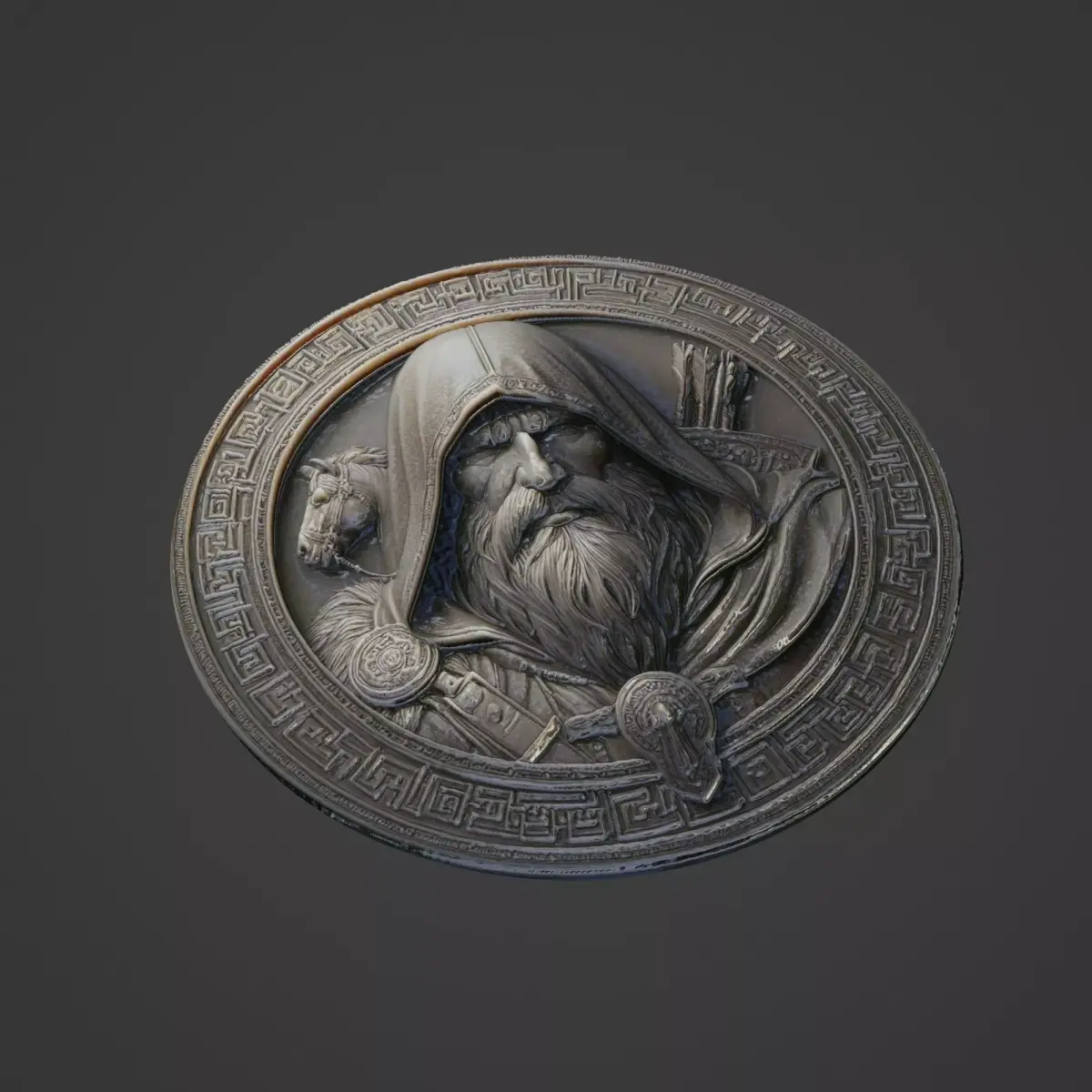 Attila Medallion 3D print model