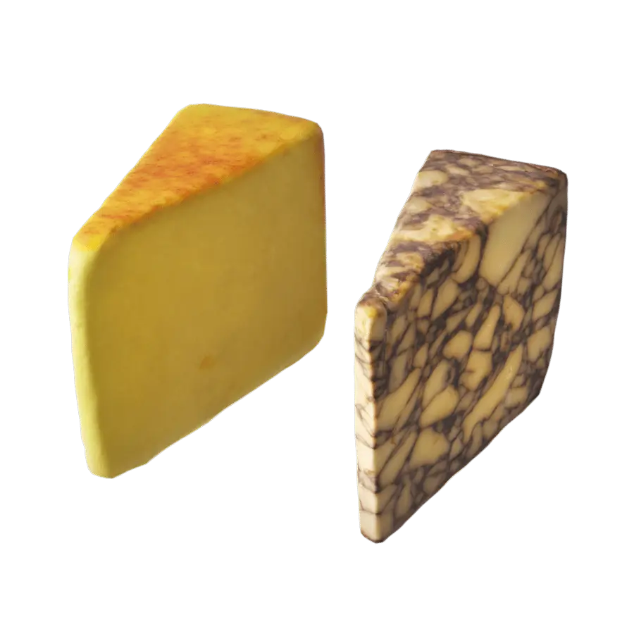  Two Assorted Cheese Wedges Food Models  buy