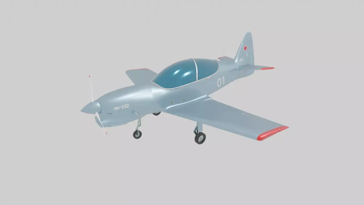 Yakolev Yak-152 - RUSSIAS NEW PRIMARY FLIGHT TRAINER - 3D model