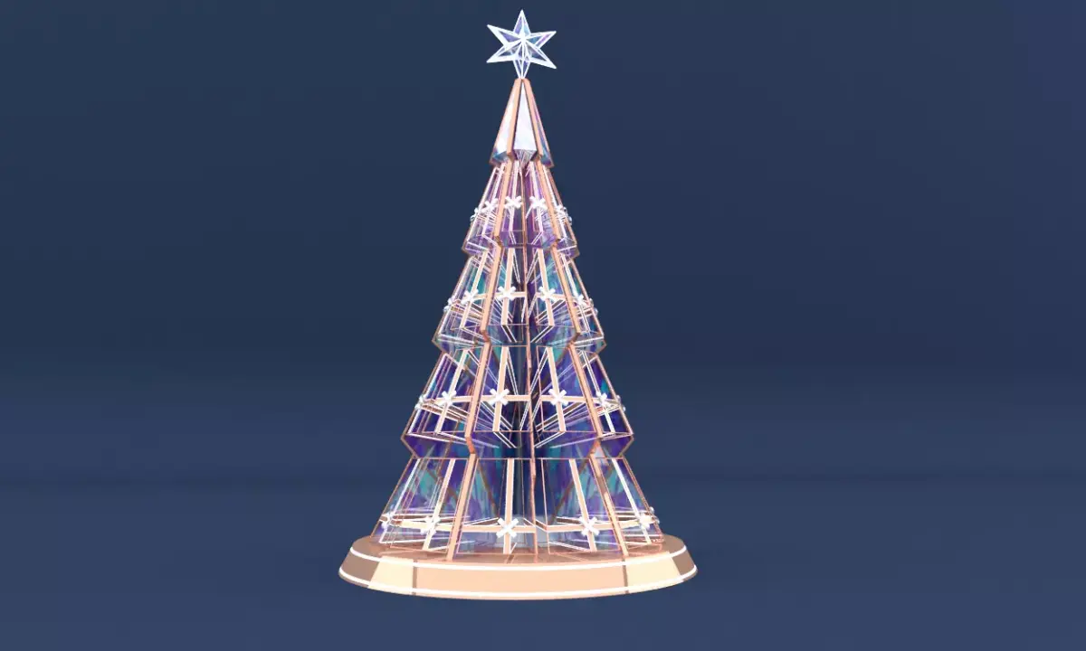 christmas trees 3D model