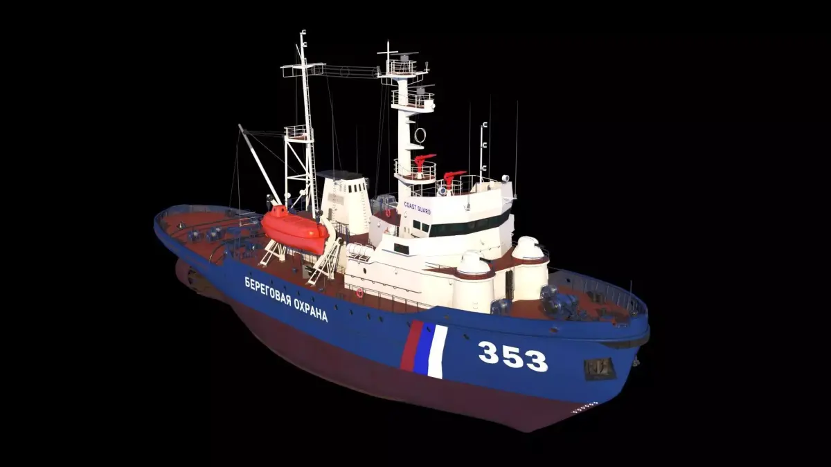 Border patrol ships project 745 p 3D model