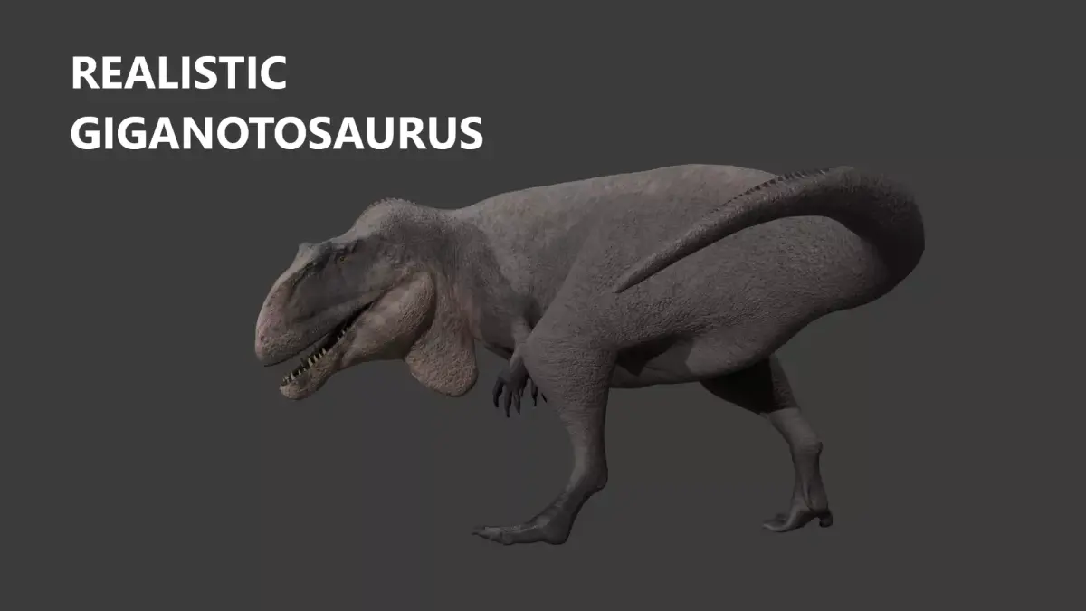 Giganotosaurus low-poly 3D model Low-poly 3D model