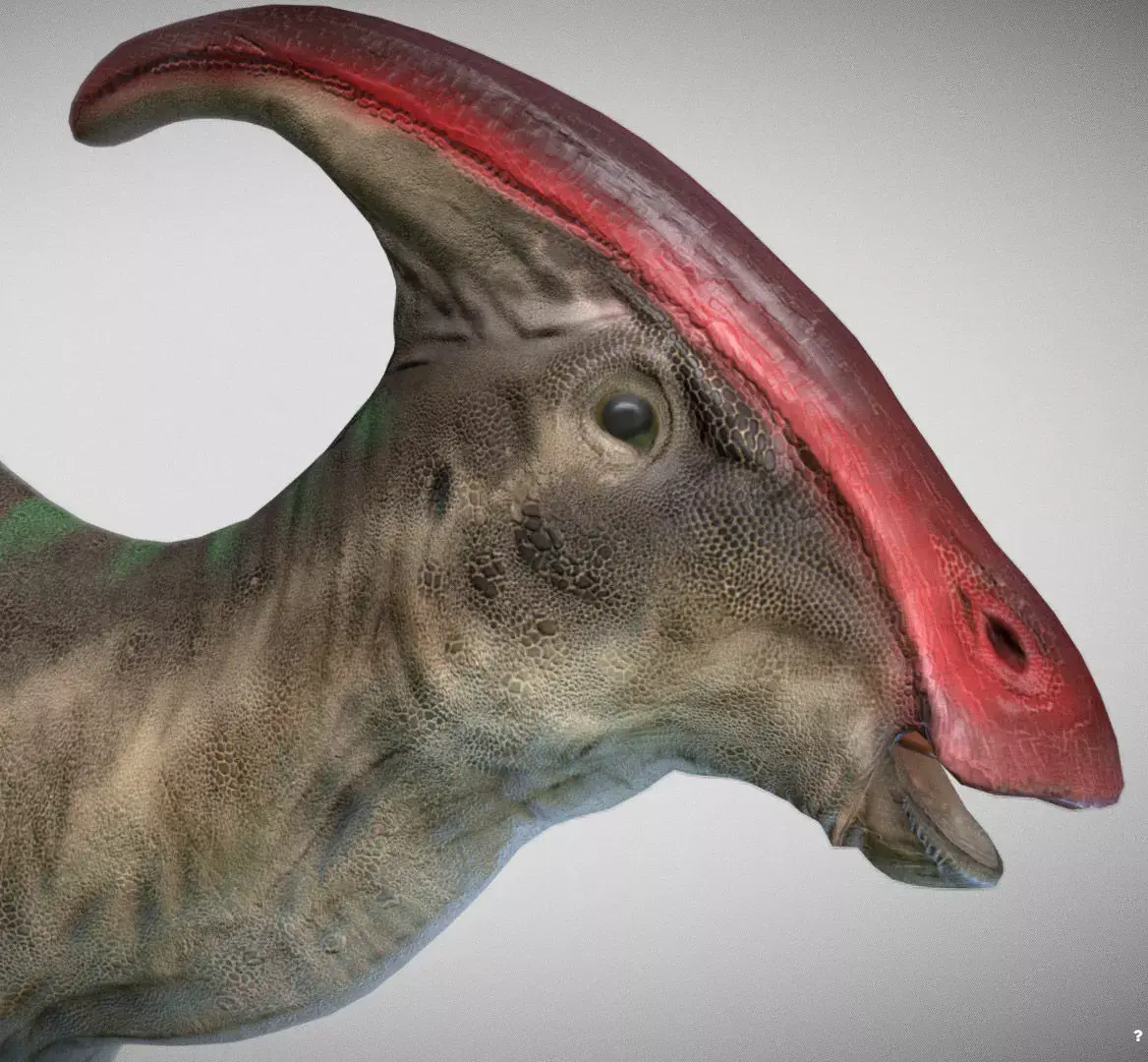 Parasaurolophus Low-poly 3D model purchase