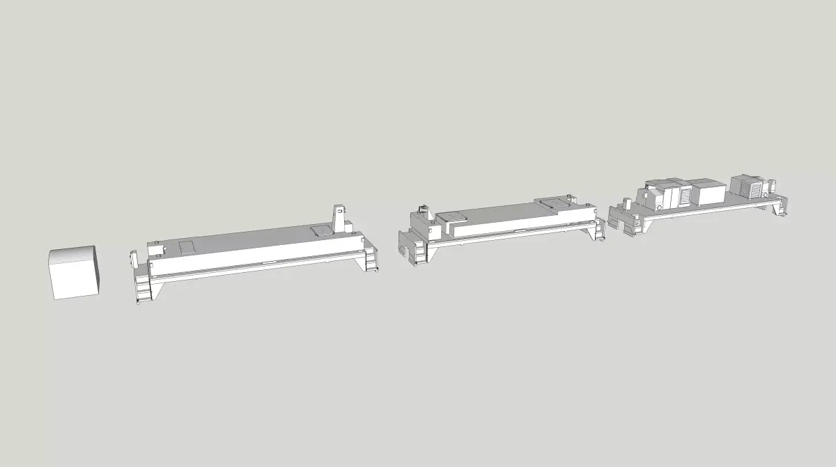Indiana Harbor Belt Slugs HO and N 3D print model