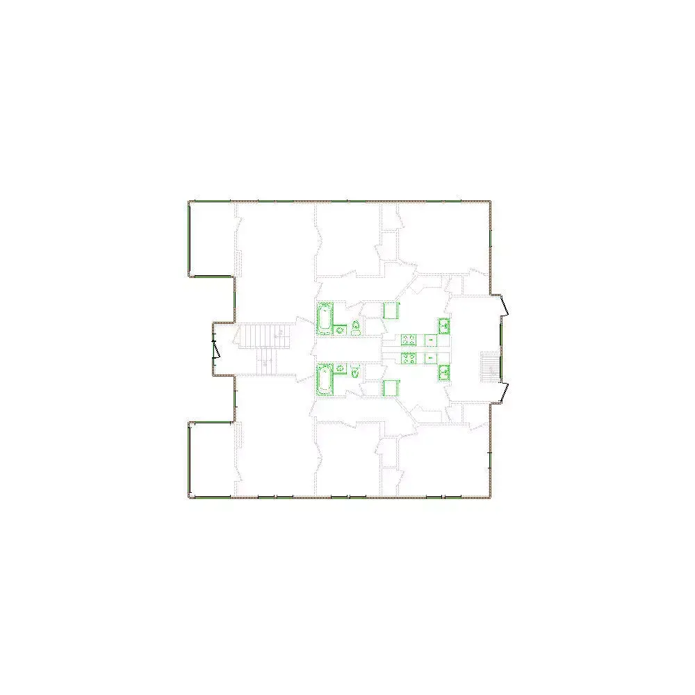 Detailed Exterior Sketch by Interior - 4501-5000 SF - Xactimate 3D model