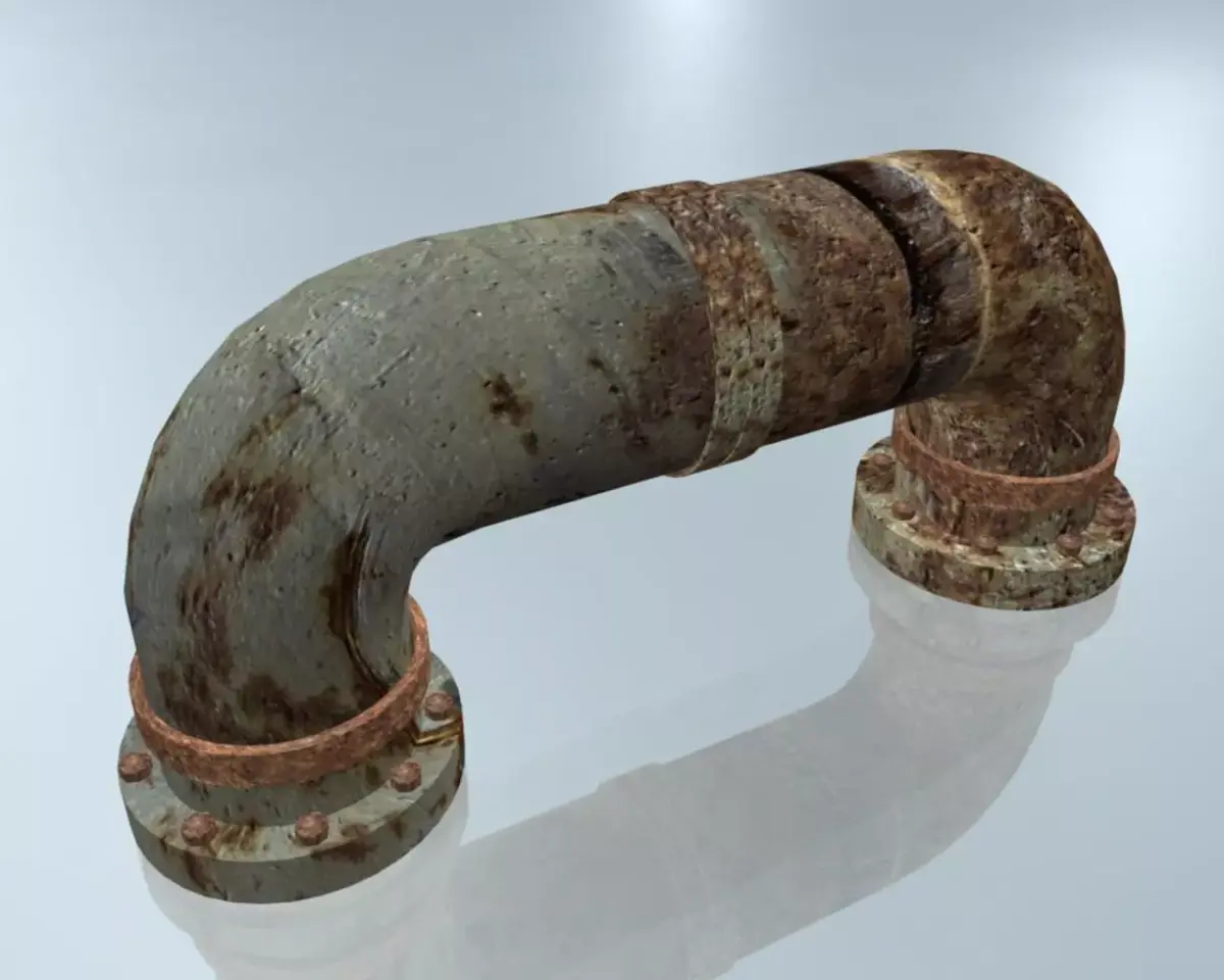 Rusted Pipe 004 3D model