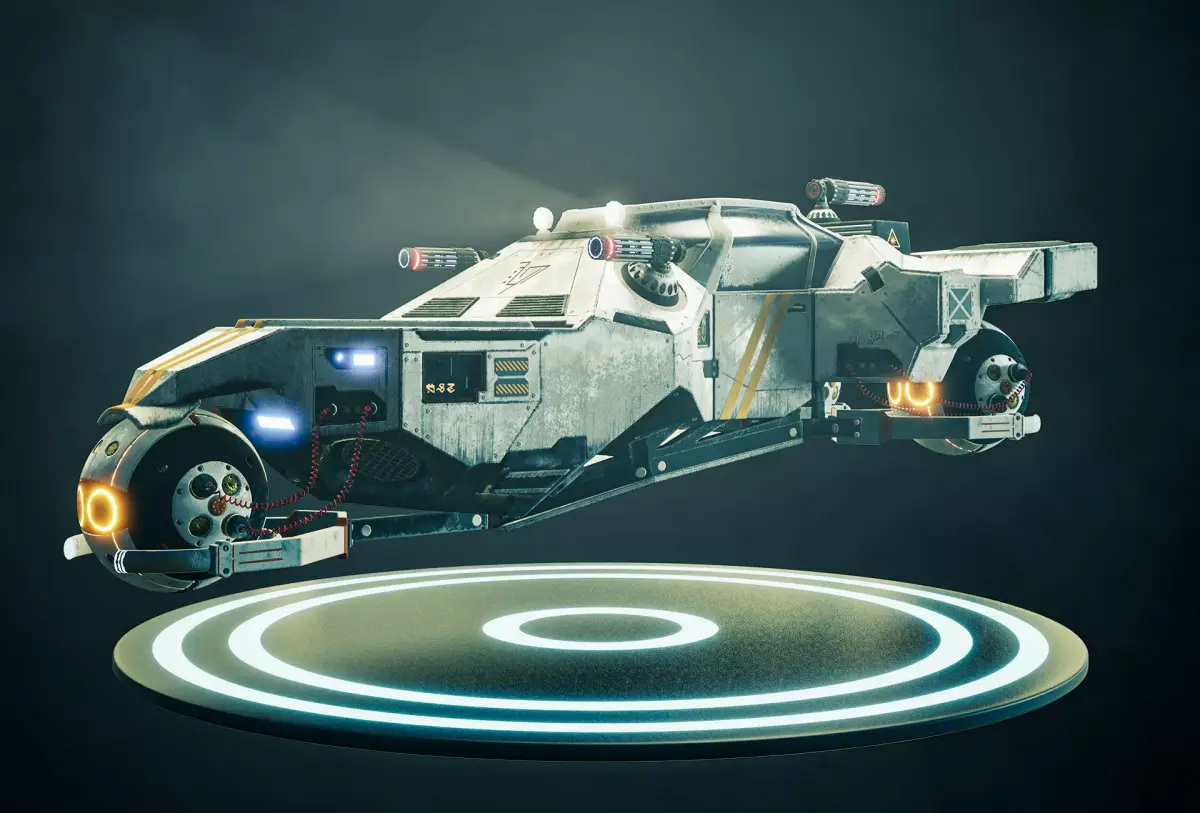 Sci-fi ship 3D model