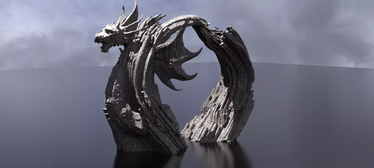 Dragon Ragnar Archway 3D model