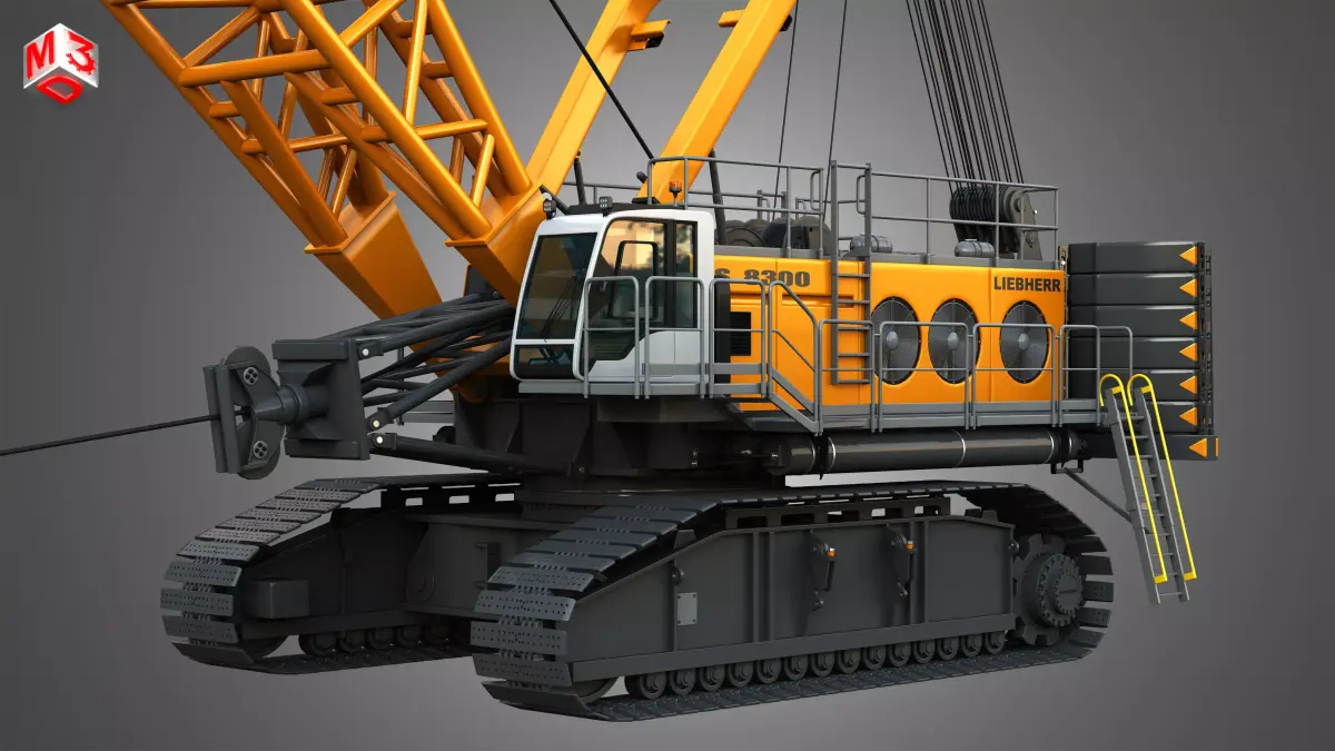 HS 8300 mining dragline 3D model