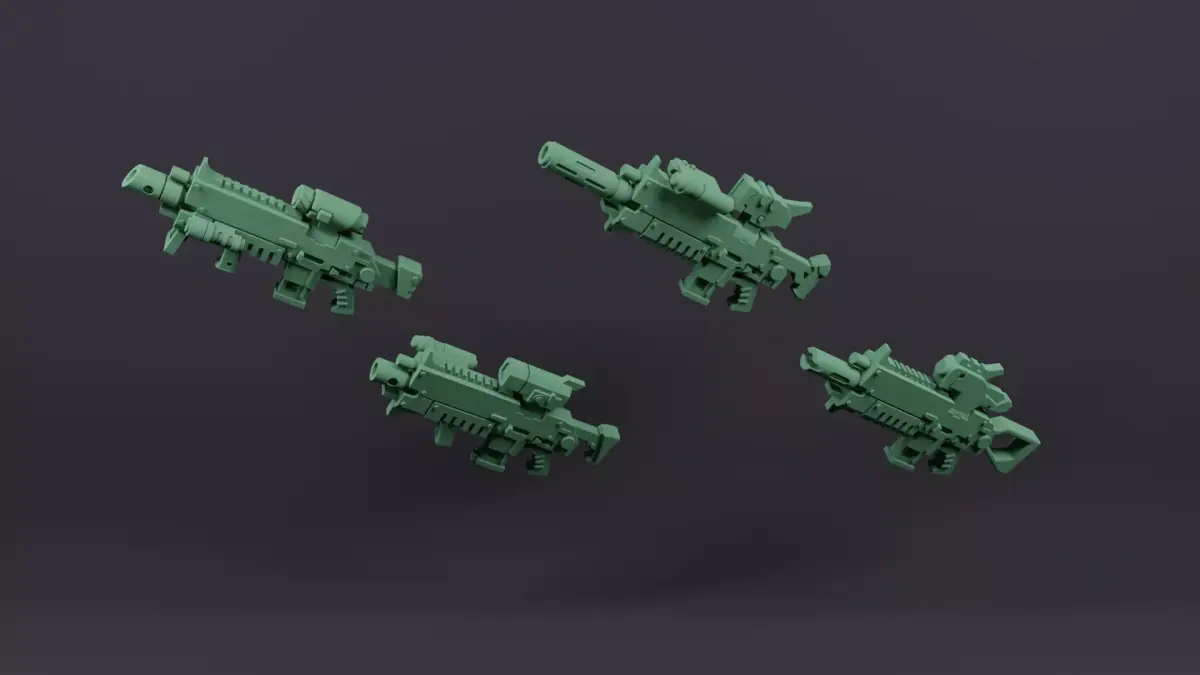 Revised Bolter Rifle Pack 3D print model